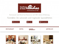 hotel-baehre.de Webseite Vorschau