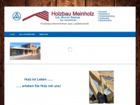 holzbau-meinholz.de Webseite Vorschau