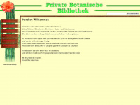 privatebotanischebibliothek.de Webseite Vorschau