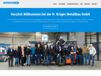 h-krueger-metallbau.de Webseite Vorschau