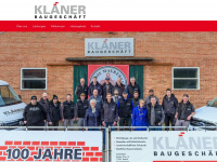 klaener-bau.de Webseite Vorschau