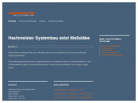 hachmeister-systembau.de Webseite Vorschau