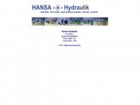 hansa-hydraulik.de Webseite Vorschau