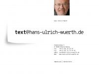 hans-ulrich-wuerth.de Webseite Vorschau
