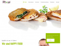 happy-food.de Webseite Vorschau