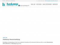 haskamp-hausverwaltung.de Webseite Vorschau