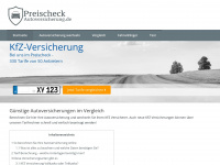 preischeck-autoversicherung.de Webseite Vorschau