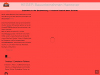 heger-bauunternehmen.de Webseite Vorschau