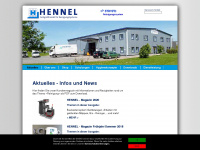 hennel-gmbh.de Webseite Vorschau