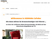 hermans-cafe.de Webseite Vorschau