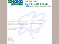 hoko-holz.de Webseite Vorschau