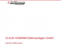 homann-elektro.de Webseite Vorschau