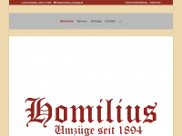 homilius-umzuege.de Webseite Vorschau