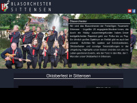 blasorchester-sittensen.de Webseite Vorschau