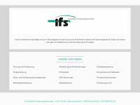 ifs-steuerungen.de Webseite Vorschau