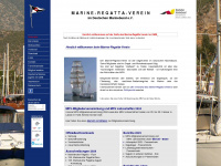 marine-regatta-verein.de Webseite Vorschau