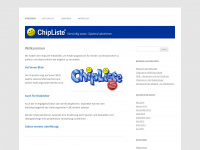 chipliste.de Webseite Vorschau