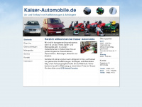 kaiser-automobile.de Webseite Vorschau