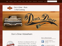 dons-diner.de Webseite Vorschau