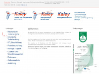 kaley.de Webseite Vorschau