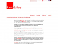 paintgallery.de Webseite Vorschau