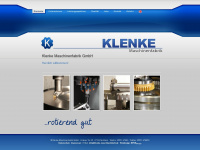klenke-maschinenfabrik.de Webseite Vorschau