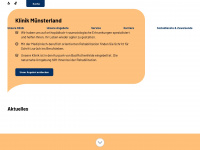 klinik-muensterland.de Webseite Vorschau