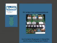 koerner-electronic.de Webseite Vorschau