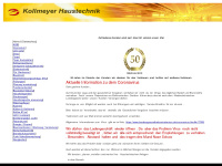kollmeyerhaustechnik.de Webseite Vorschau