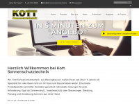 kott-sonnenschutztechnik.de Webseite Vorschau