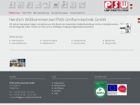 psw-umformtechnik.de Webseite Vorschau