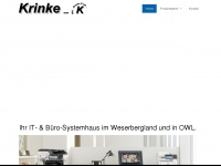 krinke-gmbh.de Webseite Vorschau