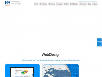 webdesign.krquadrat.com Webseite Vorschau
