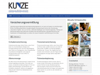 kunze-versicherungen.de Webseite Vorschau