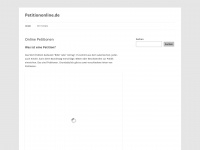 petitiononline.de Webseite Vorschau