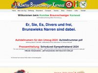 braunschweiger-karneval.de Webseite Vorschau
