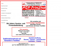 hgnprintshop.de Webseite Vorschau