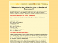 goethe-gesellschaft.org Webseite Vorschau
