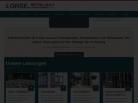lohse-metallbau.de Webseite Vorschau
