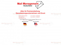 mail-management.de Webseite Vorschau