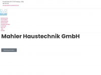 mahler-haustechnik.de Webseite Vorschau