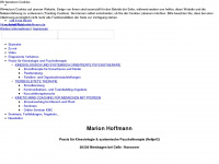 marion-hoffmann.de Webseite Vorschau