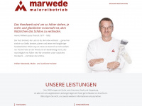 marwede-malereibetrieb.de Webseite Vorschau