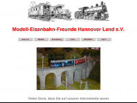 modellbahn-mefhl.de Webseite Vorschau