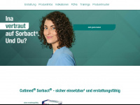 cutimed-sorbact.de Webseite Vorschau