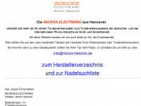 micron-heinrich.de Webseite Vorschau