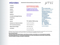 microtecron.de Webseite Vorschau