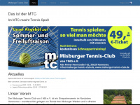 misburger-tennis-club.de Webseite Vorschau