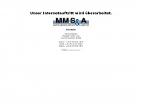 mmsa.de Webseite Vorschau