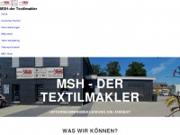 msh-textil.de Webseite Vorschau
